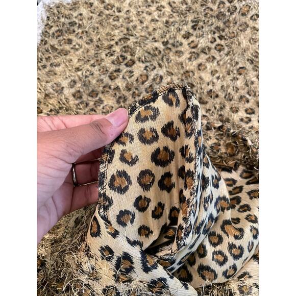 Vintage Womens Blazer Jacket Size Large Leopard Print Fuzzy Mob Wife 90s Y2K - Picture 5 of 8